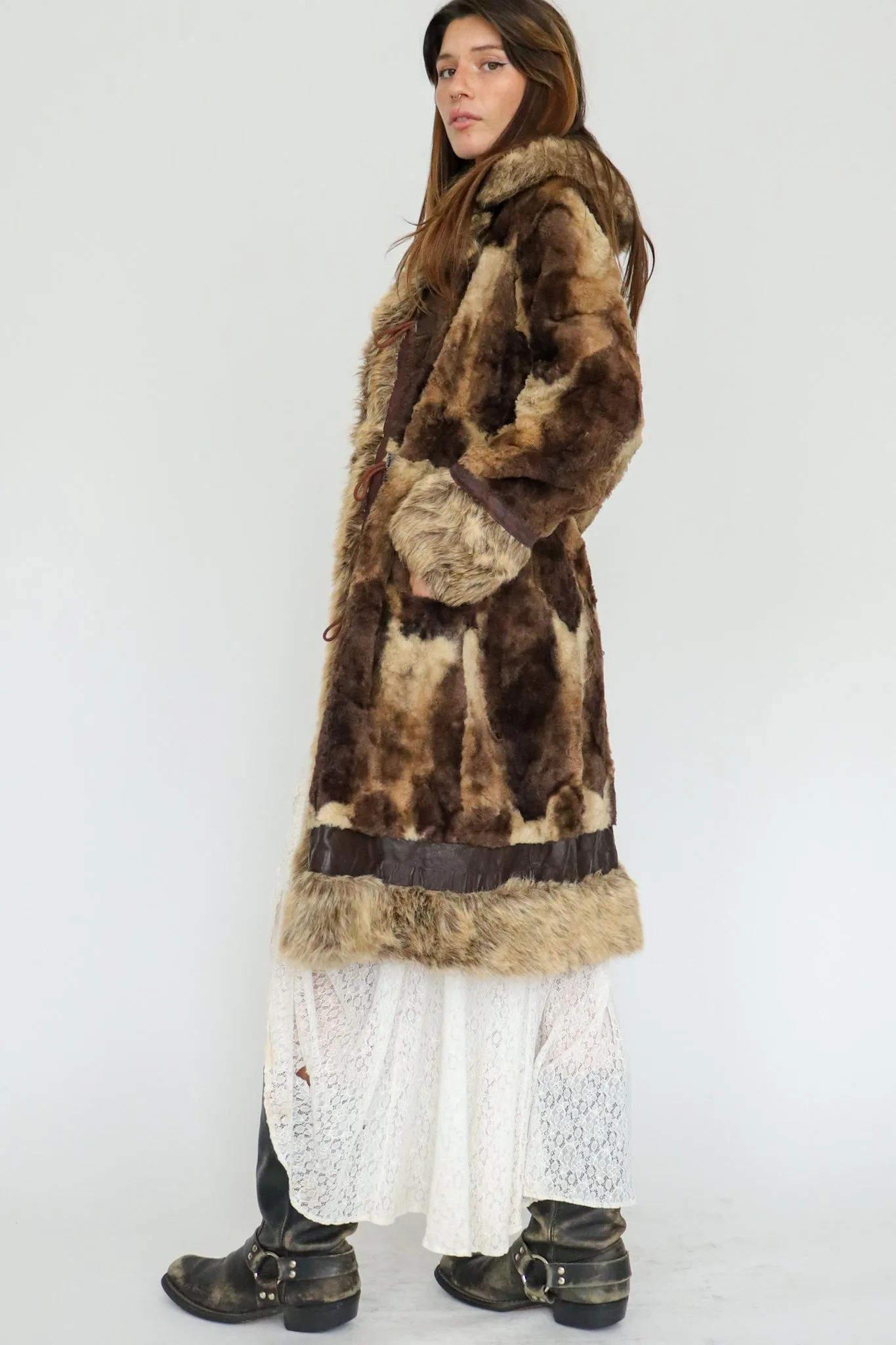 1970s Faux Fur Penny Lane Coat