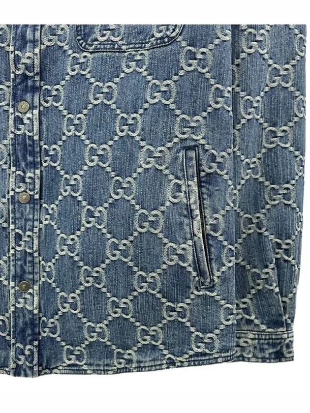 23SS GG jacquard denim jacket 713911 4632