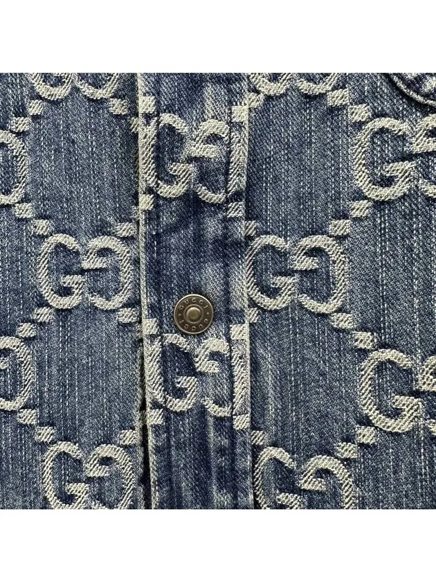 23SS GG jacquard denim jacket 713911 4632