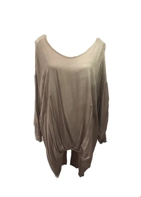 Abruzzo Sequin Top in Soft Beige