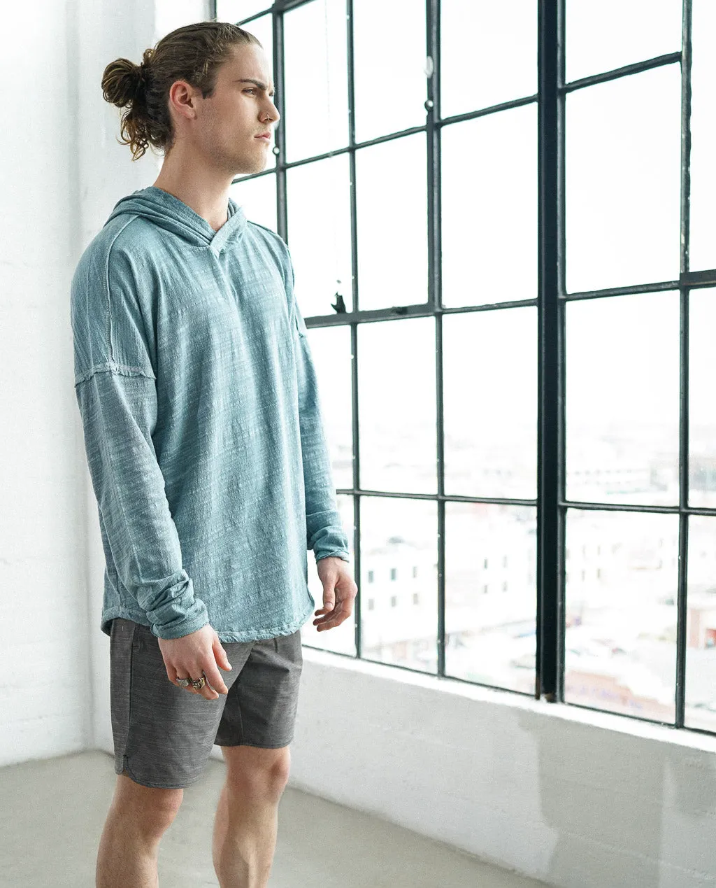 Astrneme Quarry Blue Hooded Pullover