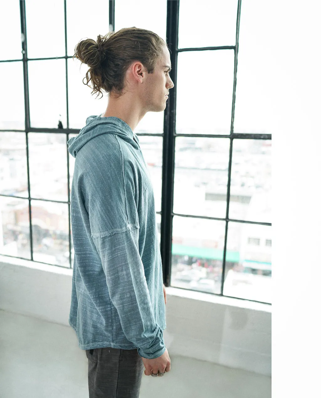 Astrneme Quarry Blue Hooded Pullover