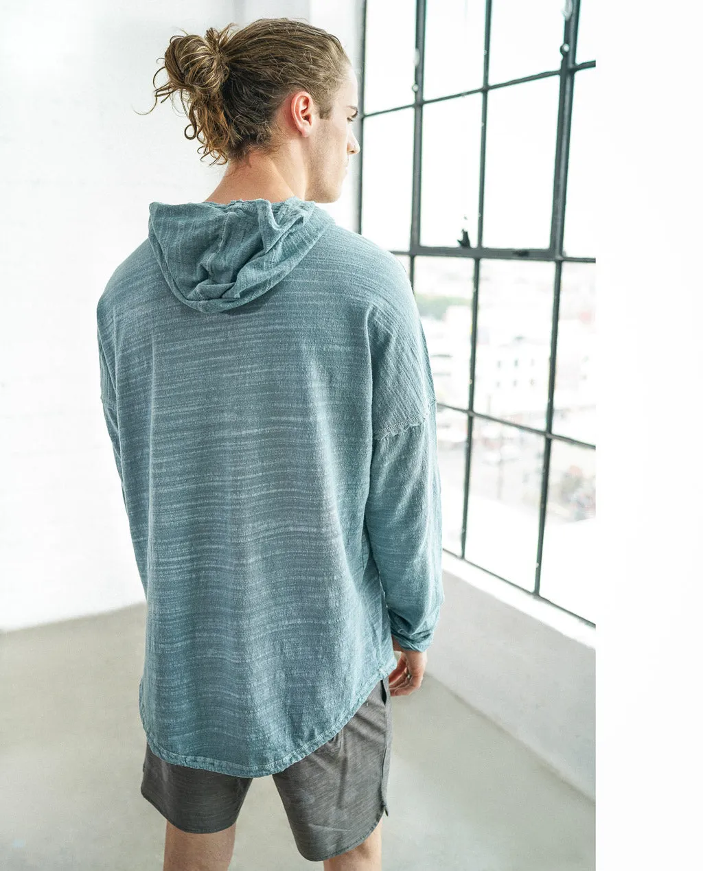 Astrneme Quarry Blue Hooded Pullover