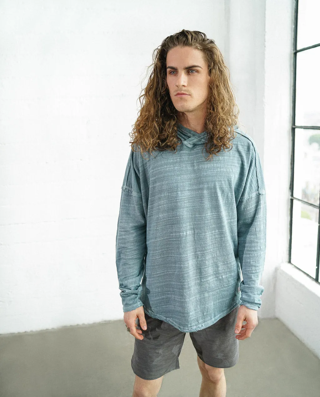 Astrneme Quarry Blue Hooded Pullover