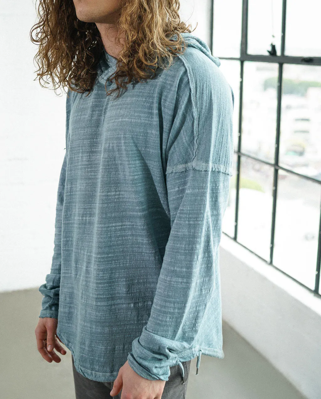 Astrneme Quarry Blue Hooded Pullover