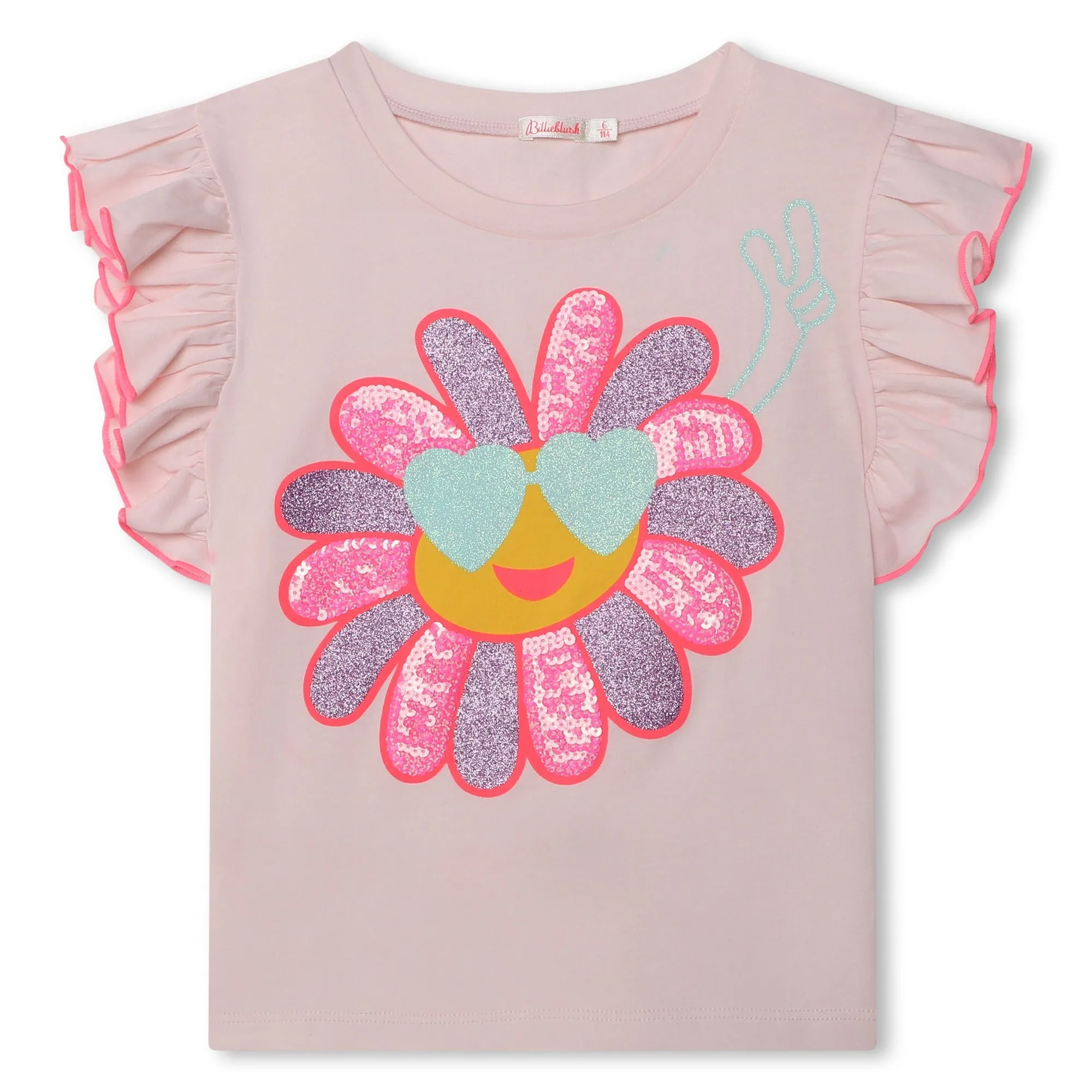 Billieblush Girls Short Sleeve Sequin T-Shirt