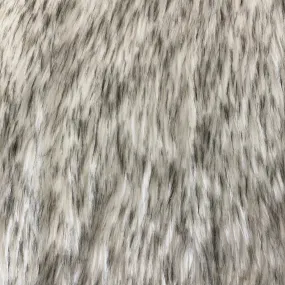 Black Frost Tipped Husky Faux Fur Fabric