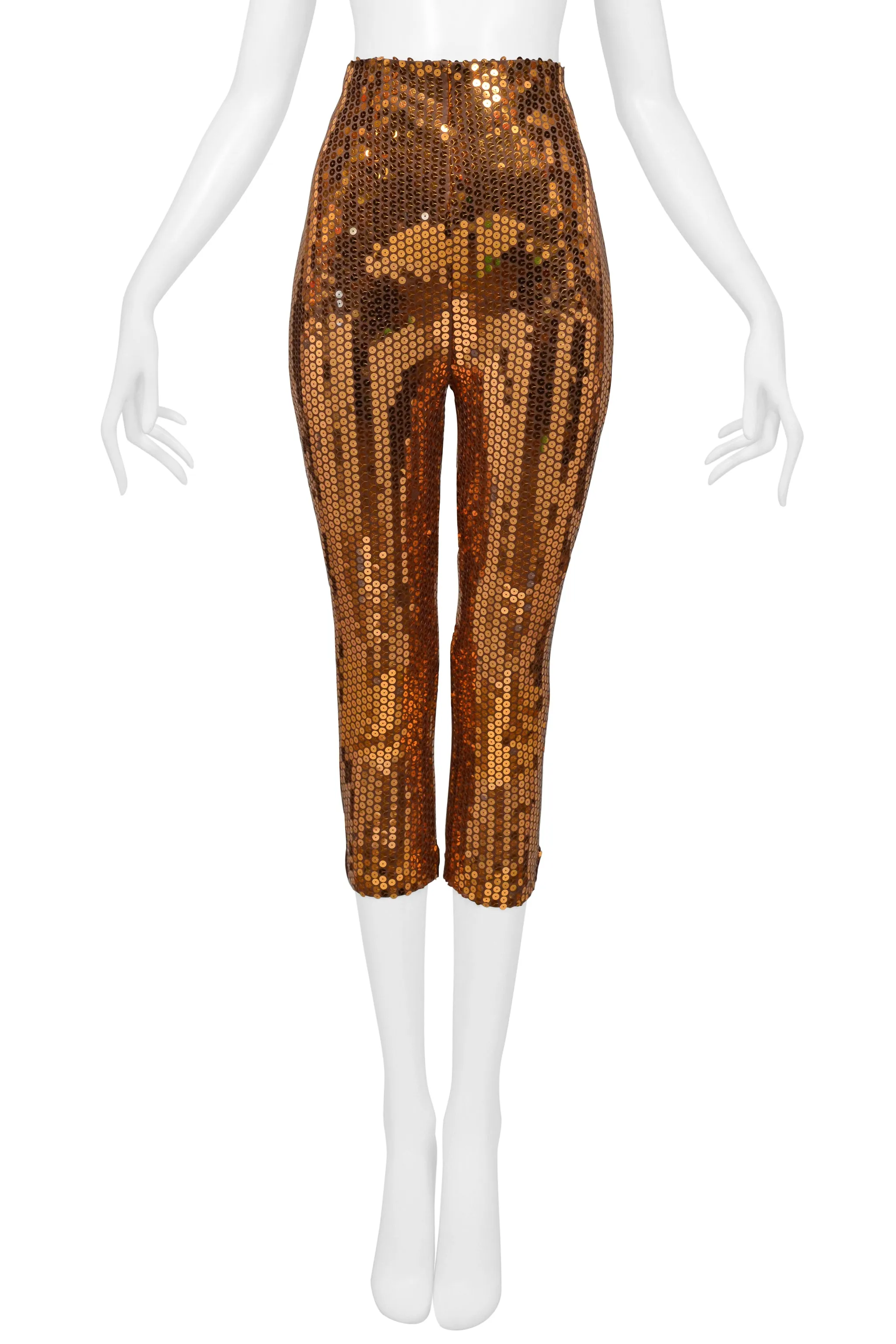 BYBLOS GOLD SEQUIN LEGGINGS