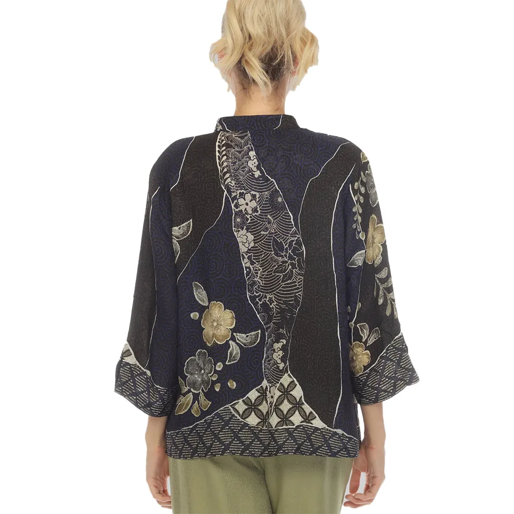 Citron "Patchwork" Floral Print Blouse -  1213JK