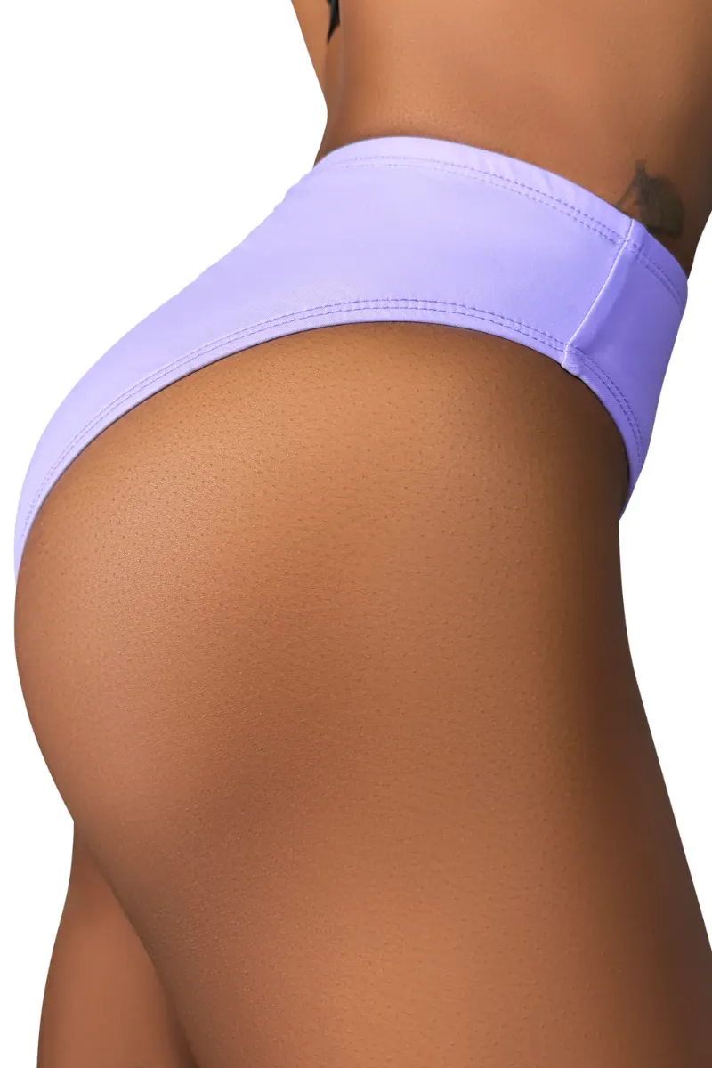 Cleo the Hurricane High Rider Hot Pants - Lavender