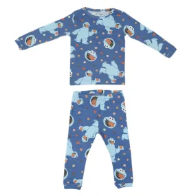 Copper Pearl Cookie Monster 2pc L/S Pajama Set