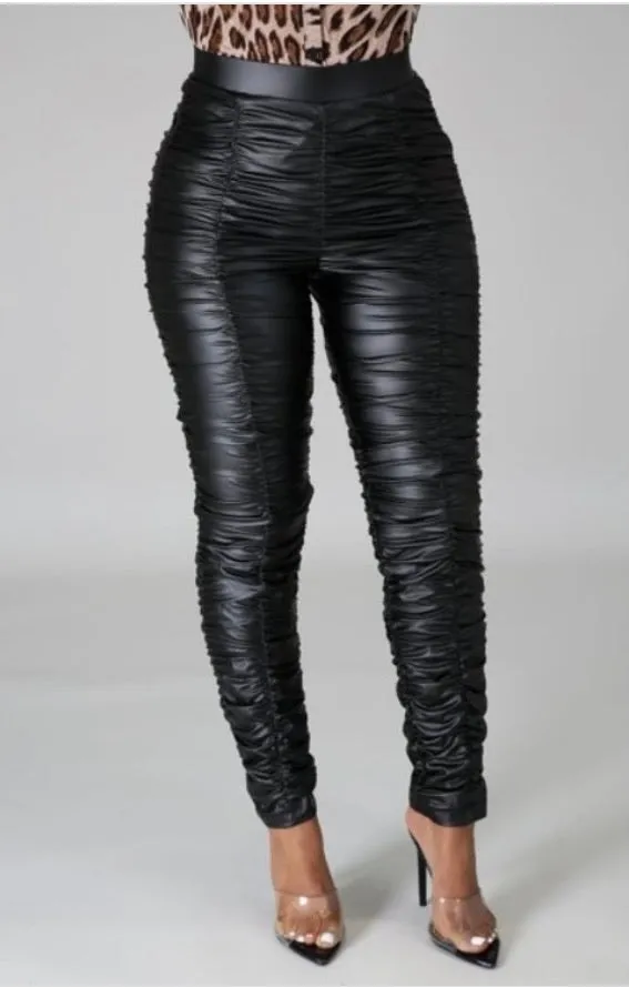 “Drea” Faux Leather Leggings