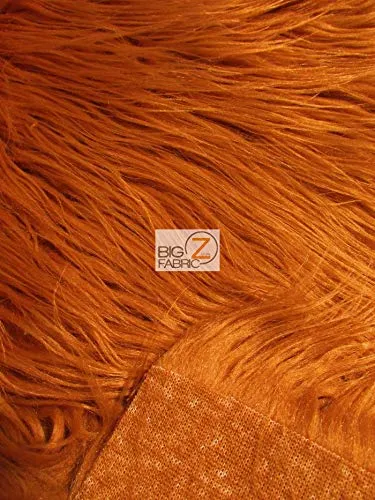 Faux Fake Fur Solid Mongolian Long Pile Fabric / Oyster / Ecoshag 15 Yard Bolt