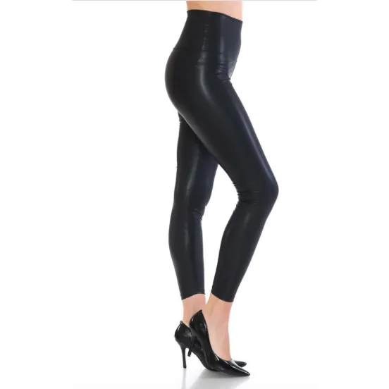 Faux Leather High Waisted Leggings