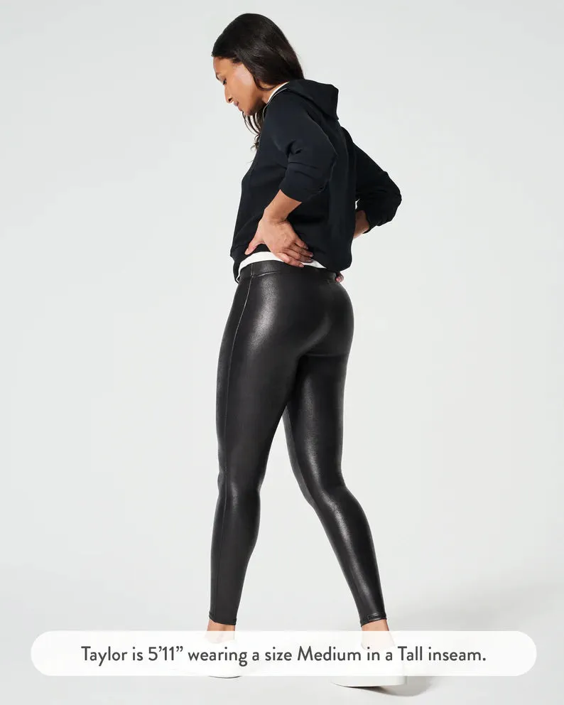 Faux Leather Leggings (Black)