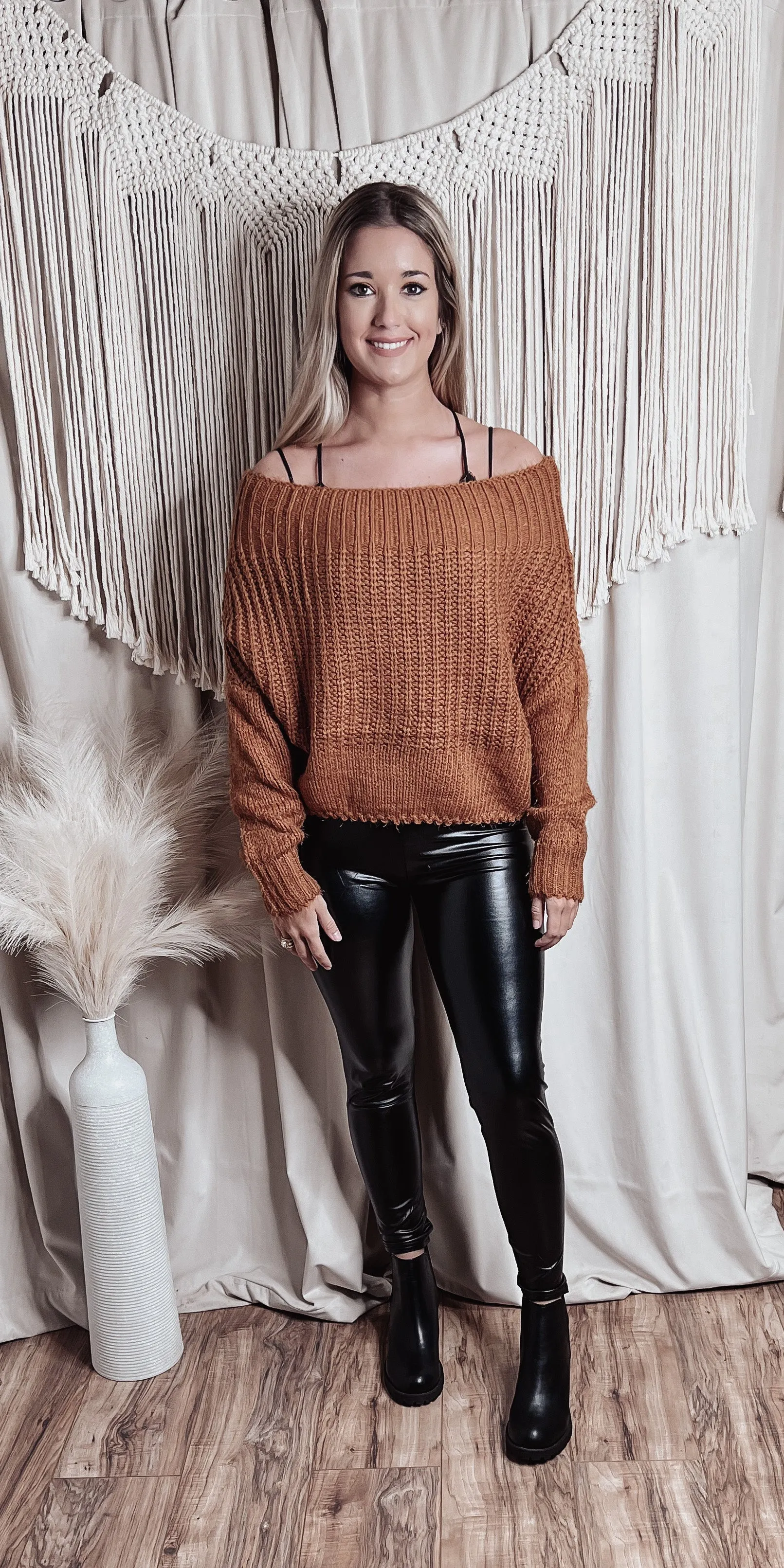 Faux leather leggings