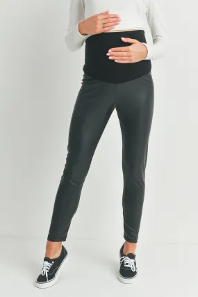 Faux Leatherette Leggings