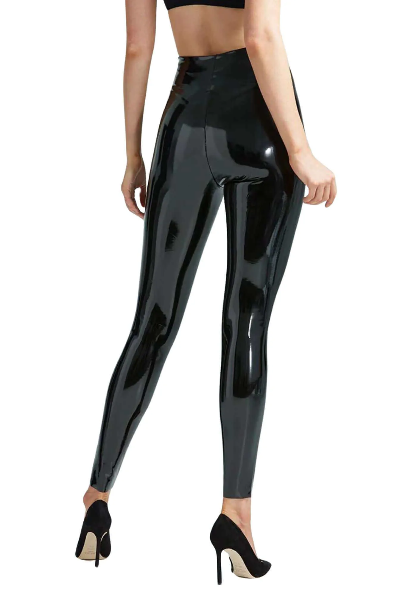 Faux Patent Leather Leggings