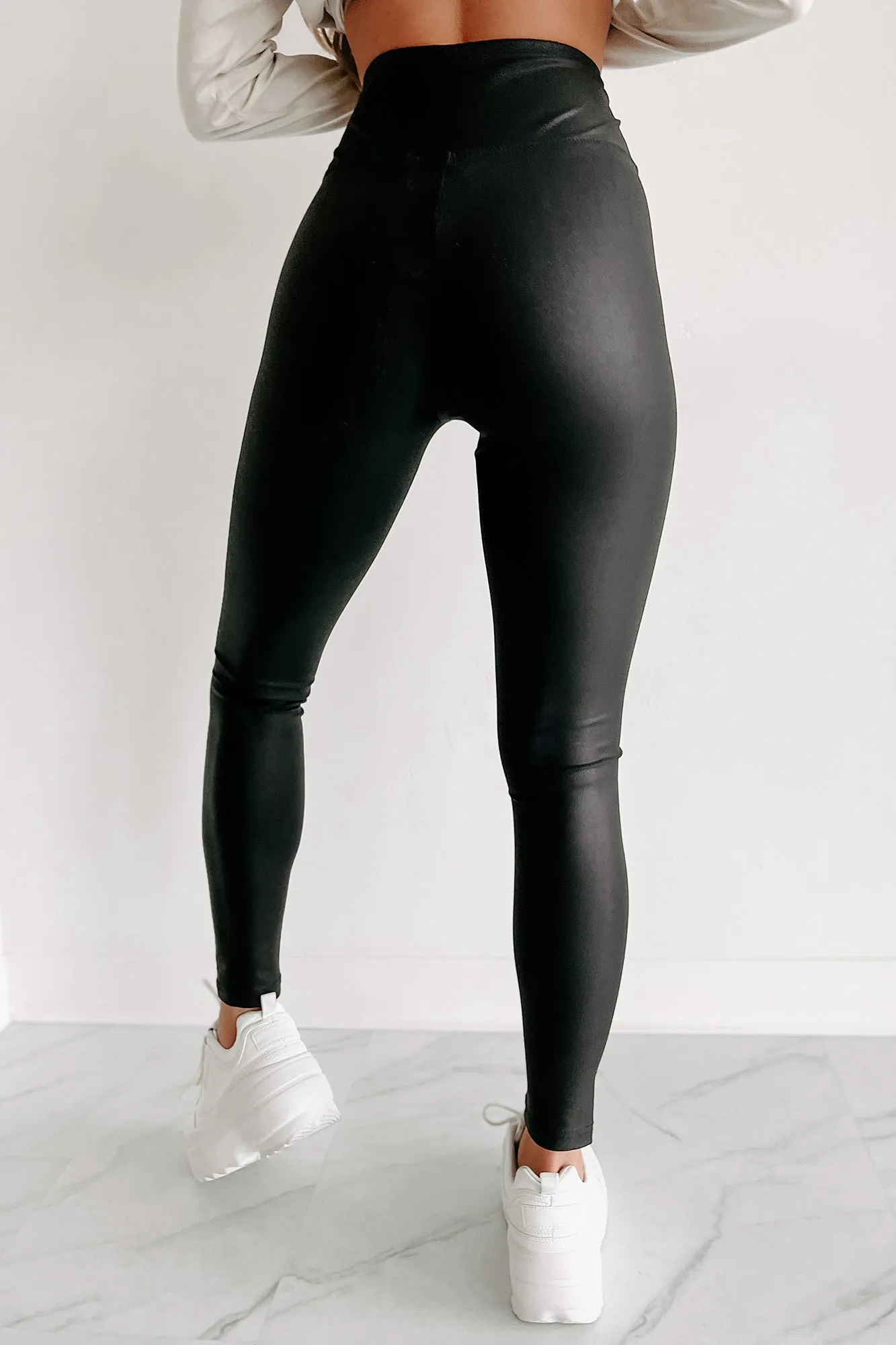 Holiday Steal- Seen It All Before Faux Leather Leggings (Matte Black)