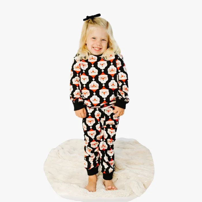 Kids’ Unisex Jogger Pajama Set - Jolly Santa