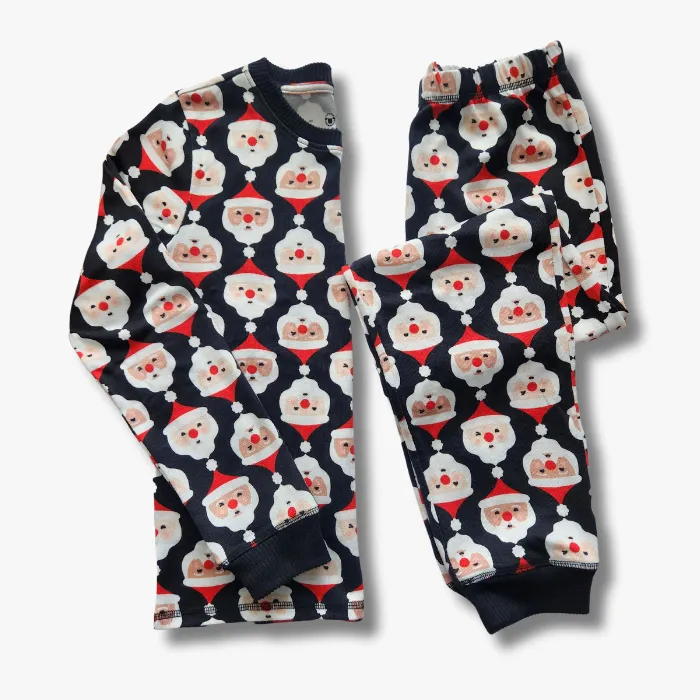 Kids’ Unisex Jogger Pajama Set - Jolly Santa