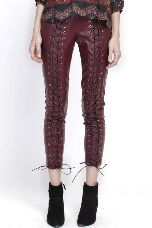 Line and Dot Juniper Lace Up Leggings