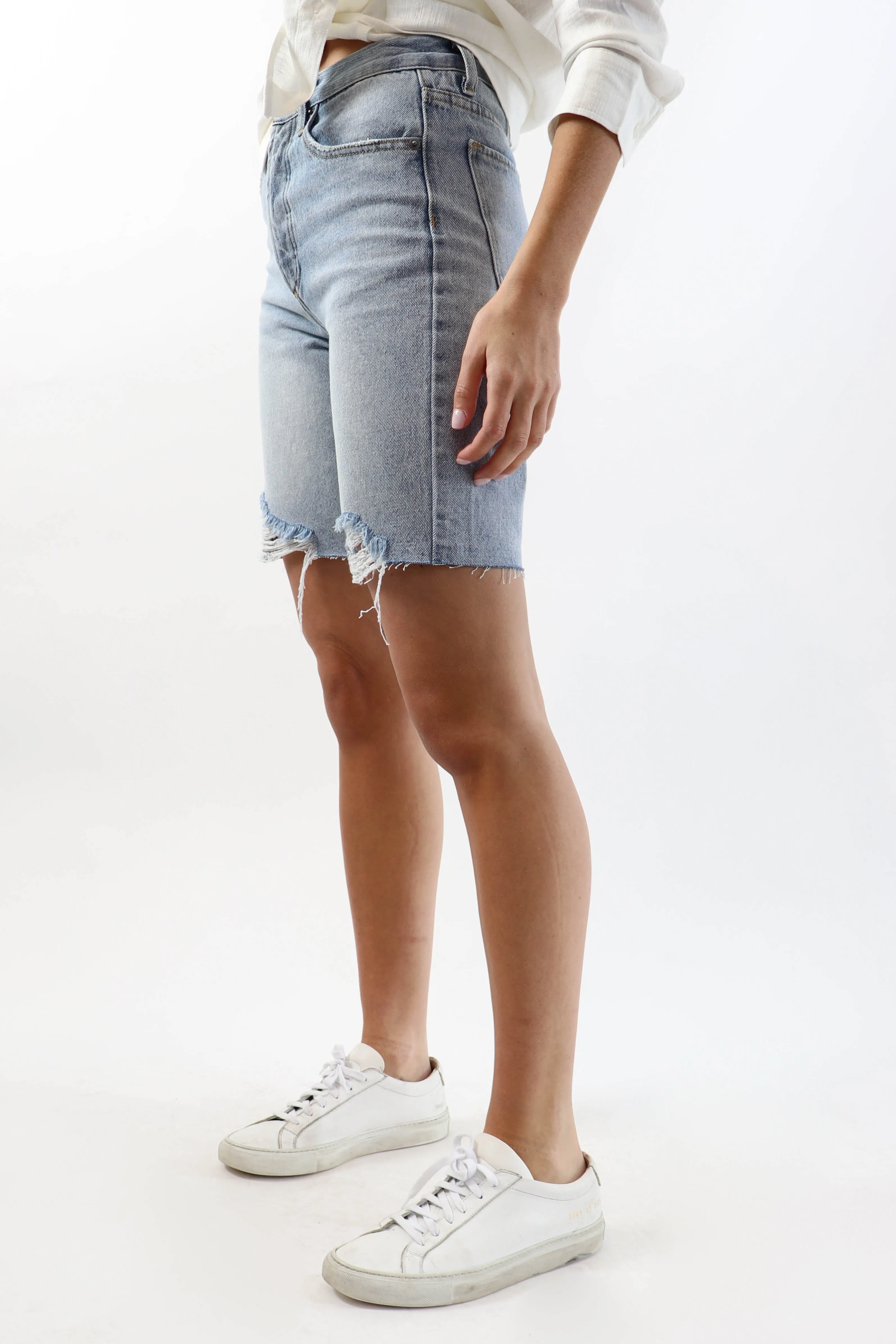 Longer Denim Short