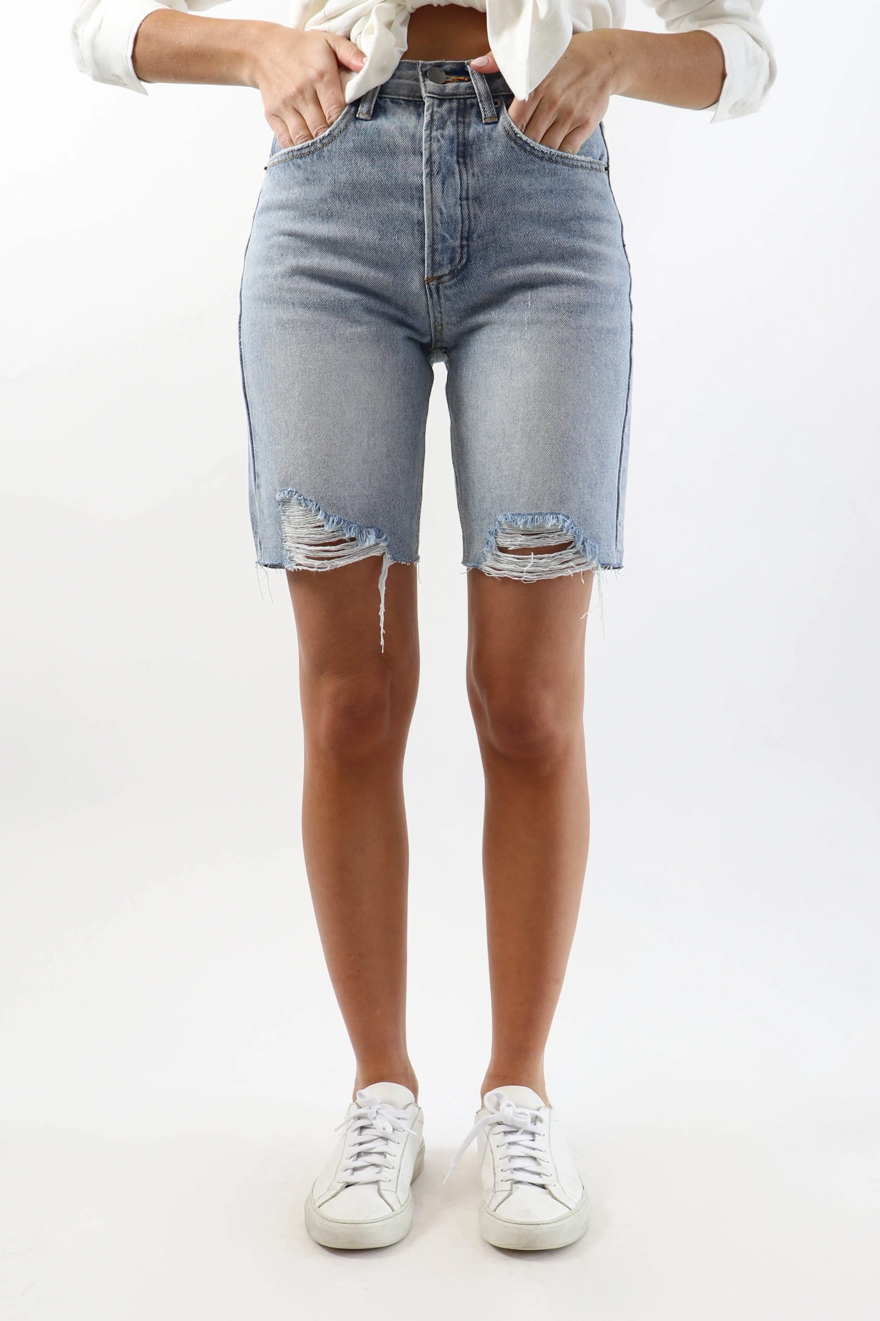 Longer Denim Short