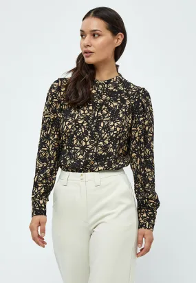 Malene Blouse - Black Print