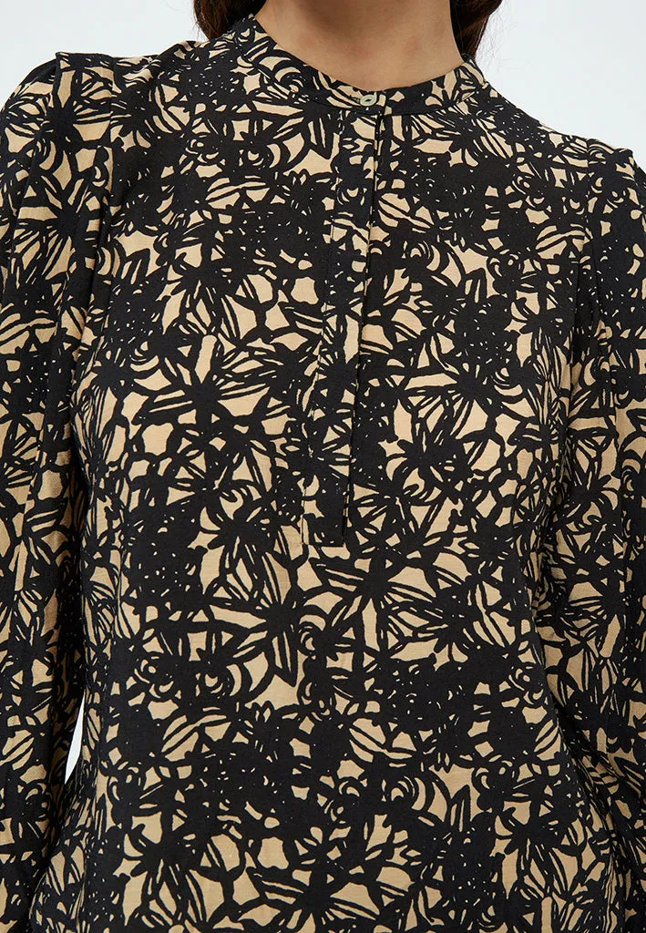 Malene Blouse - Black Print