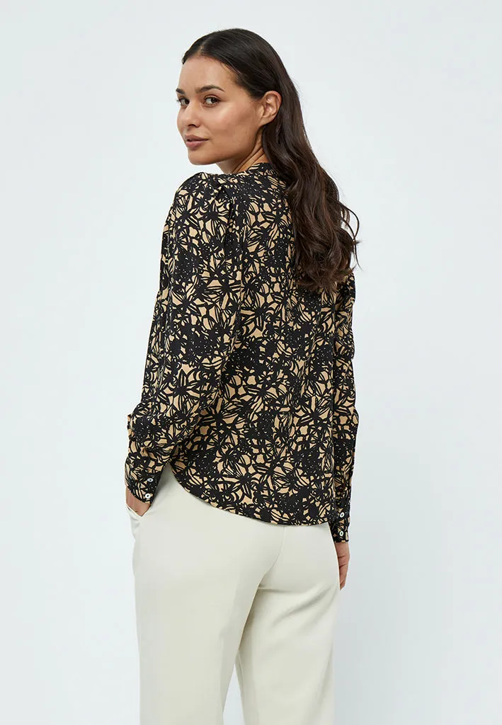 Malene Blouse - Black Print