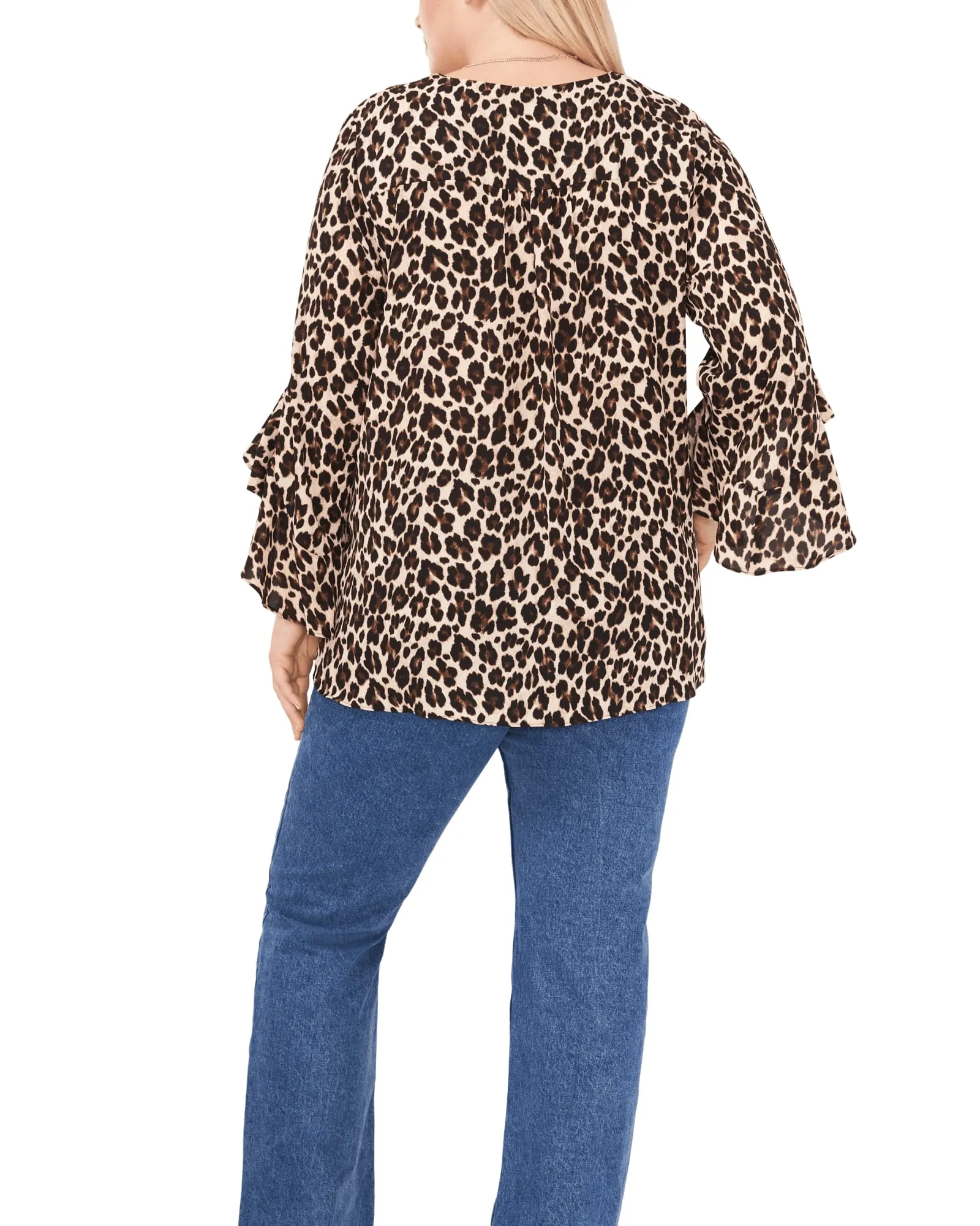 Mara Leopard Blouse | RICH BLACK