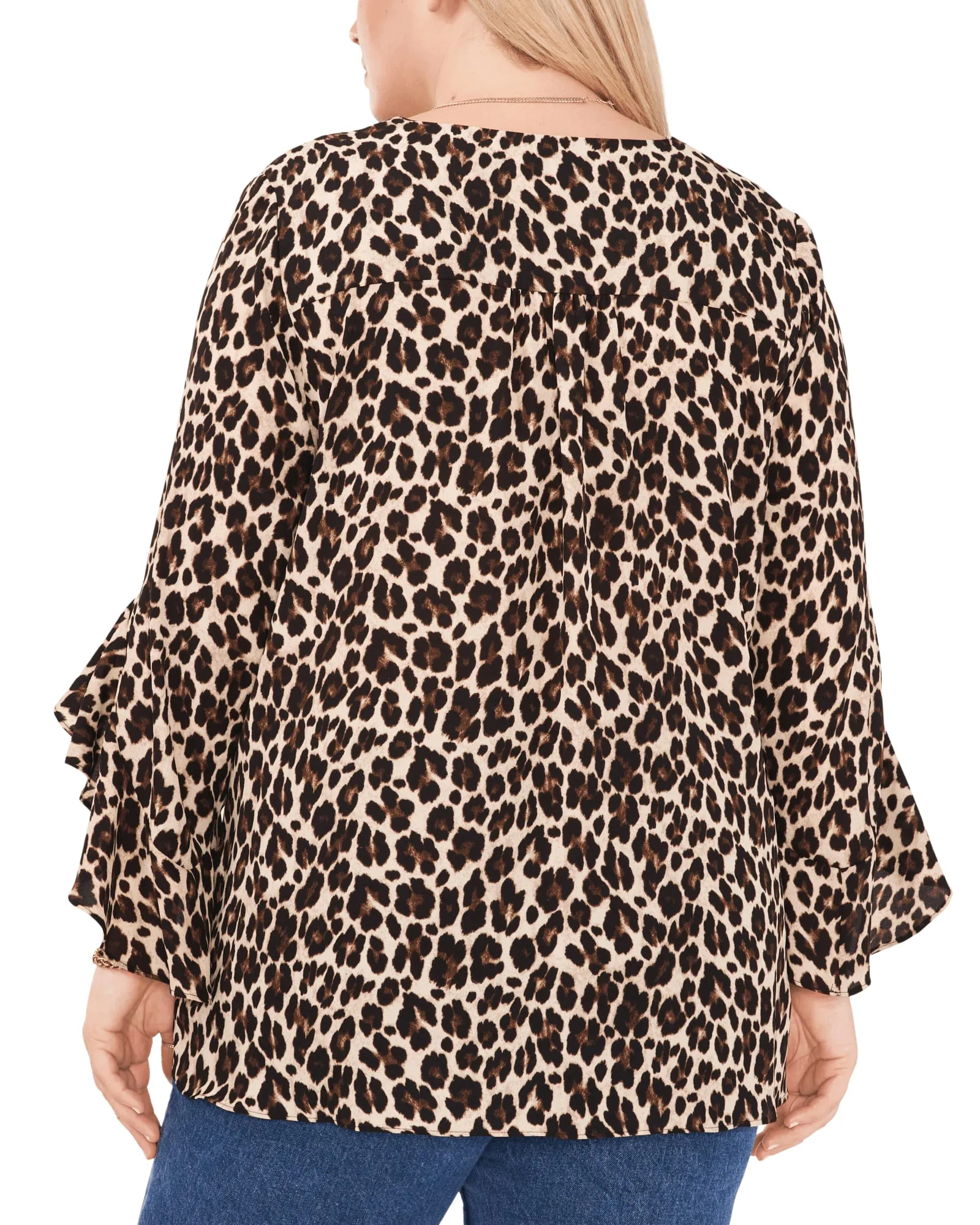 Mara Leopard Blouse | RICH BLACK