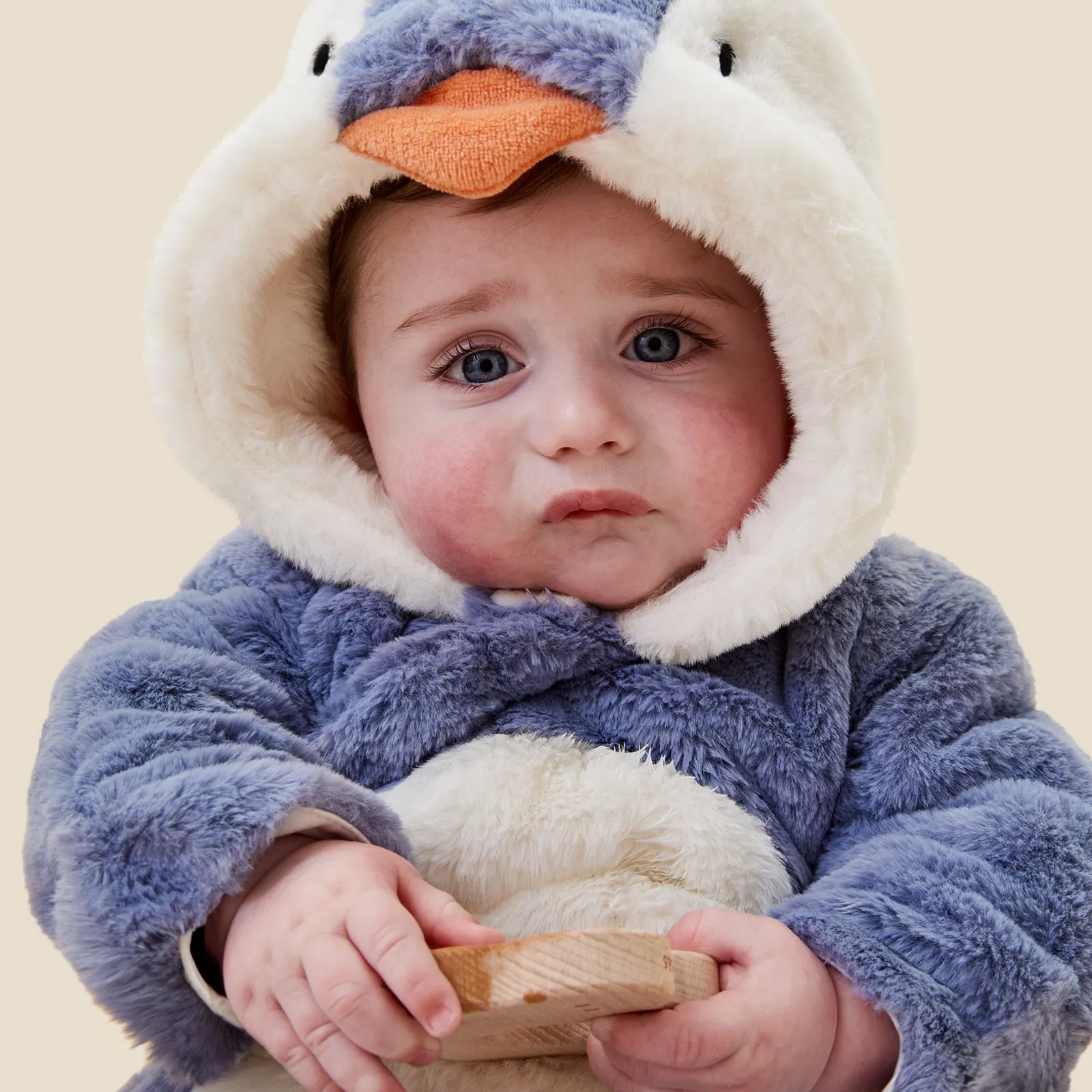 Penguin Faux Fur Pramsuit