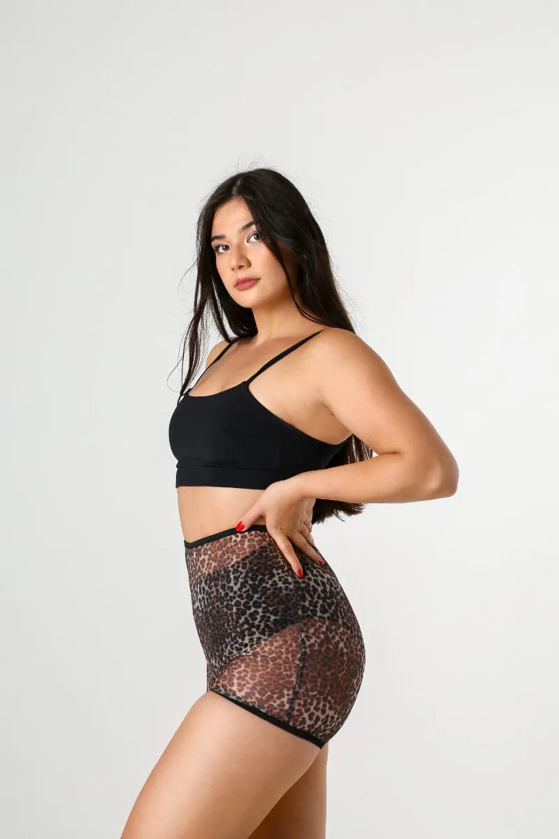 REV ACTIV Pleasure Mesh Shorts - Wild Leopard