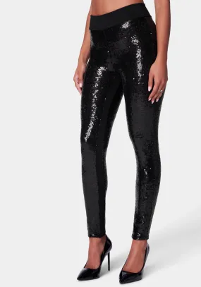 Sequin Tuxedo Stripe Legging