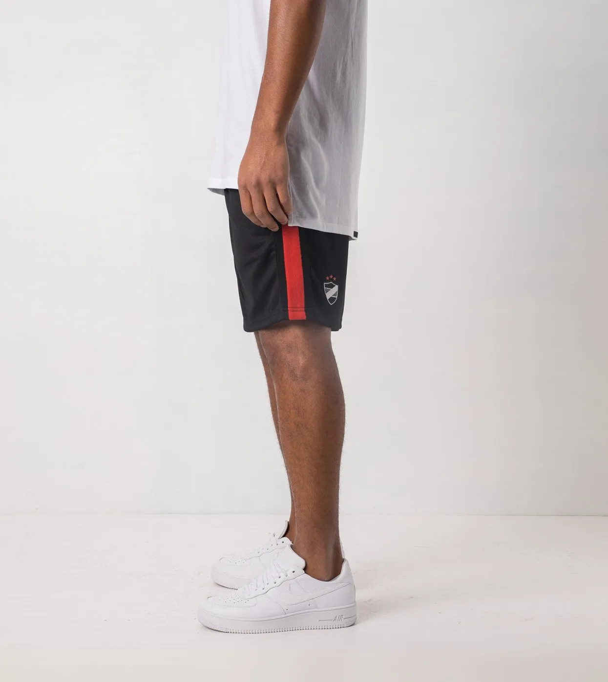 Sideline Track Short Black/Vintage Red - Sale