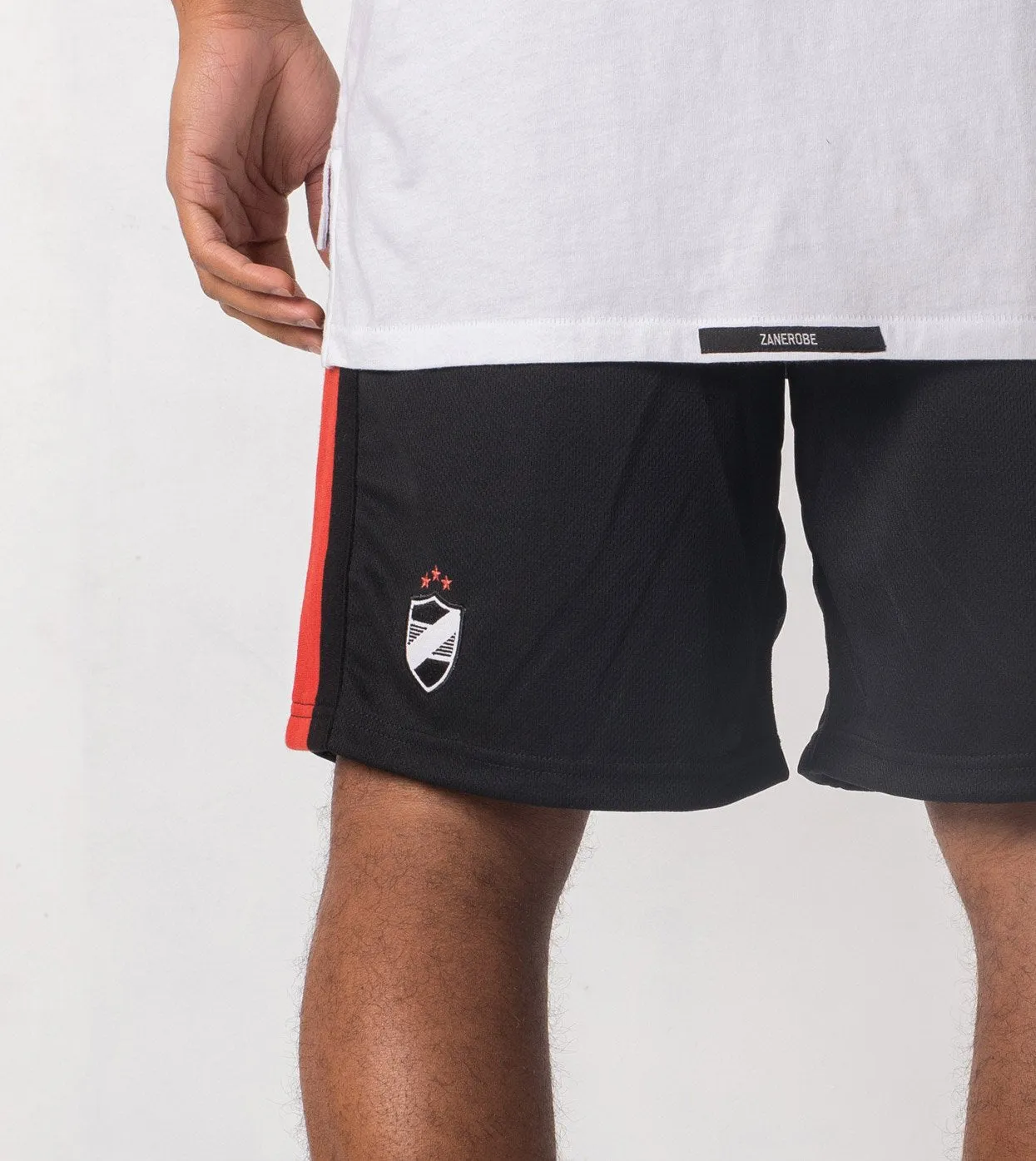 Sideline Track Short Black/Vintage Red - Sale