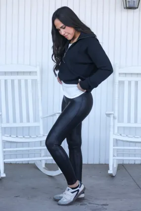 Spanx Shape Faux Leather Leggings