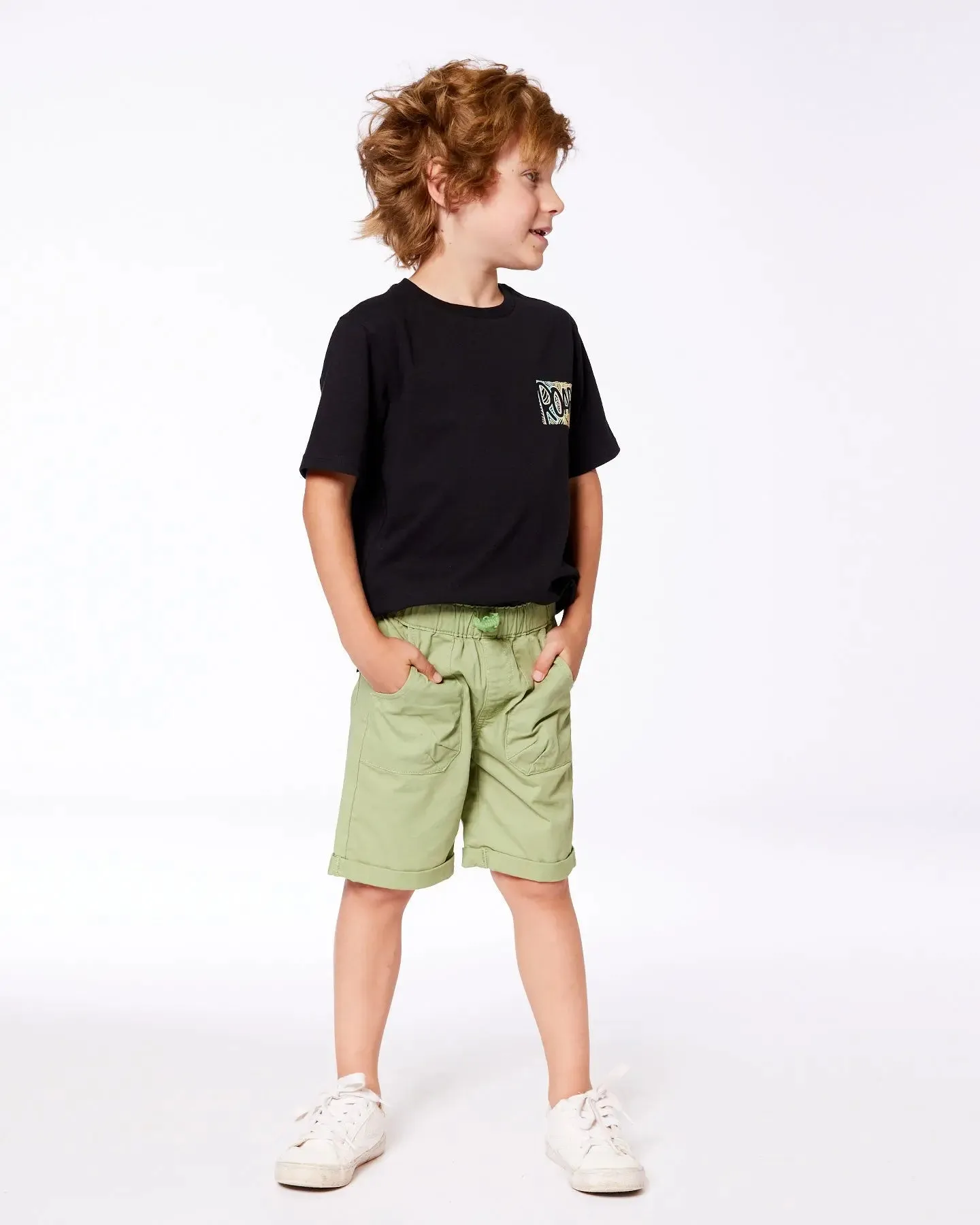 Stretch Twill Short Green