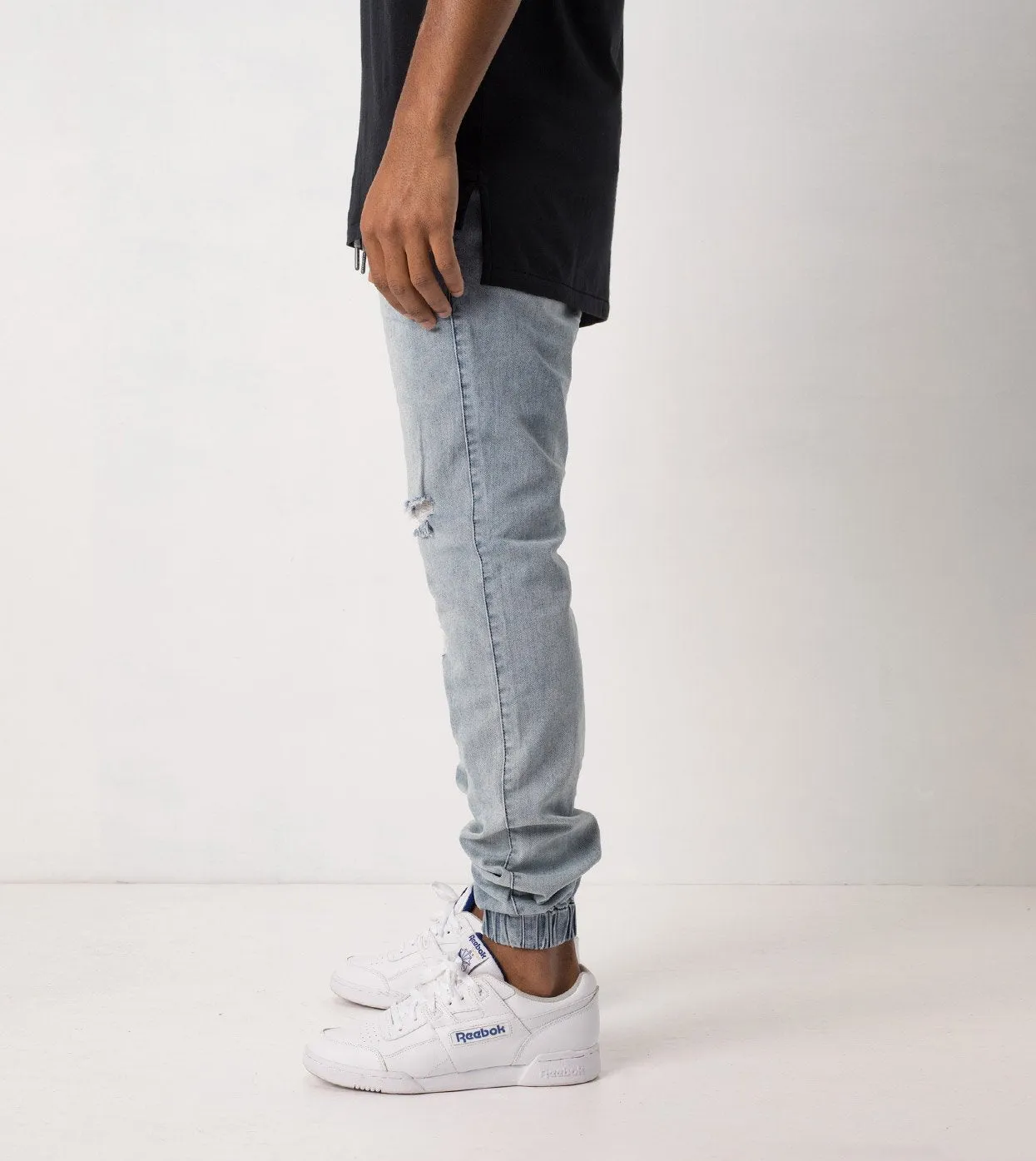 Sureshot Jogger Mid Blue Rip - Sale