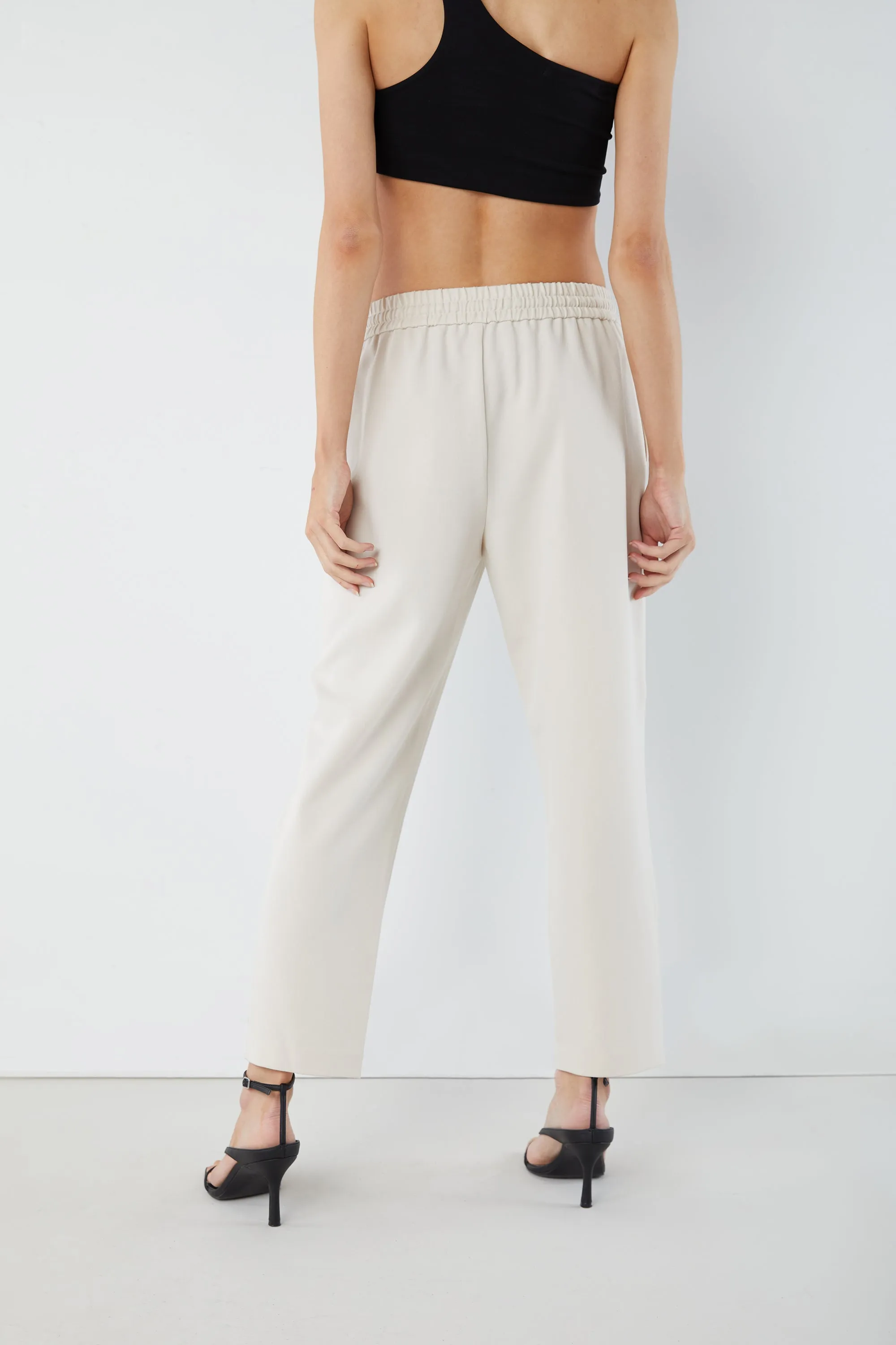 TAPERED PANT WITH DRAWSTRING WAIST