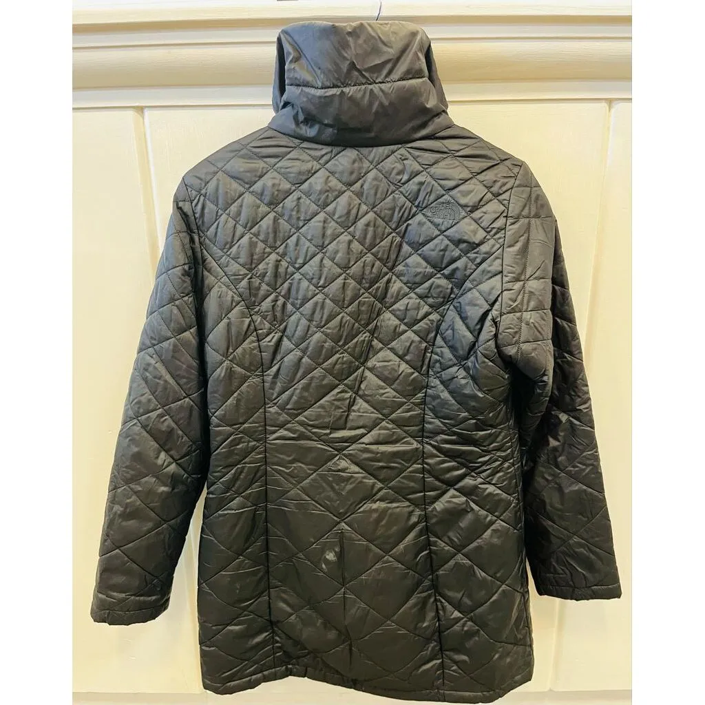 The North Face Liana Quilted Black Parka Jacket - Size Medium