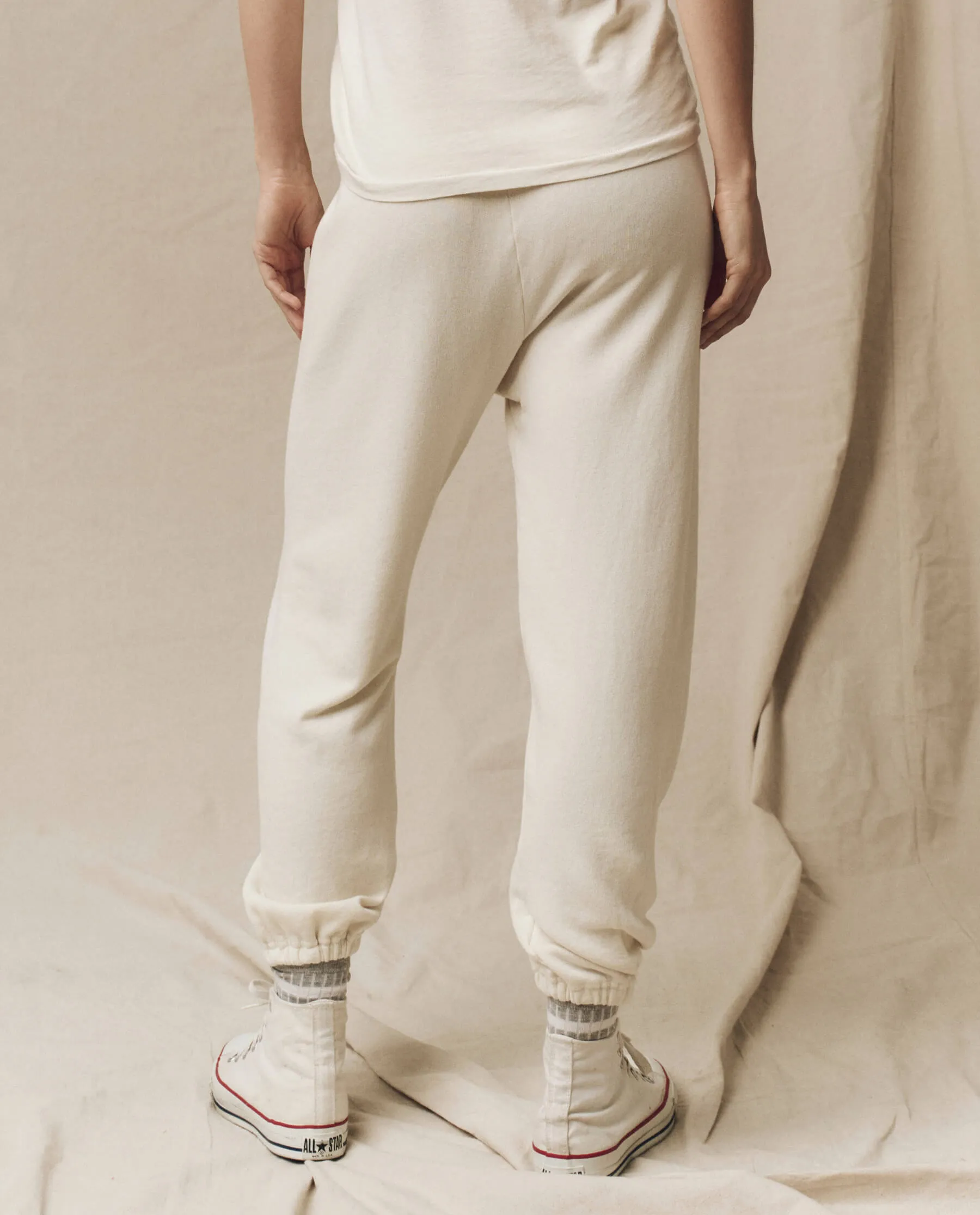 The Stadium Sweatpant. Solid -- Washed White