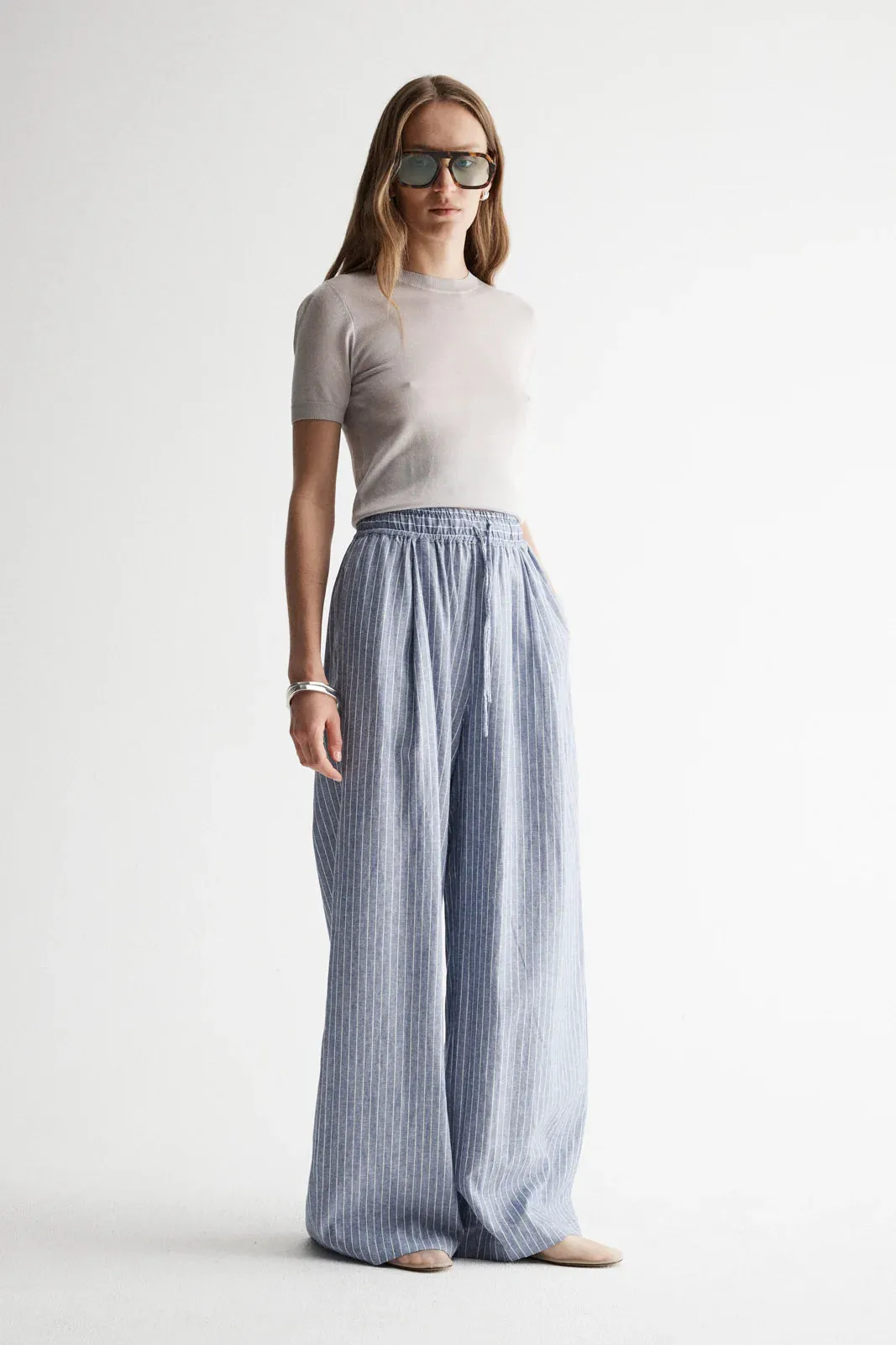 Venice Pant Blue Stripe