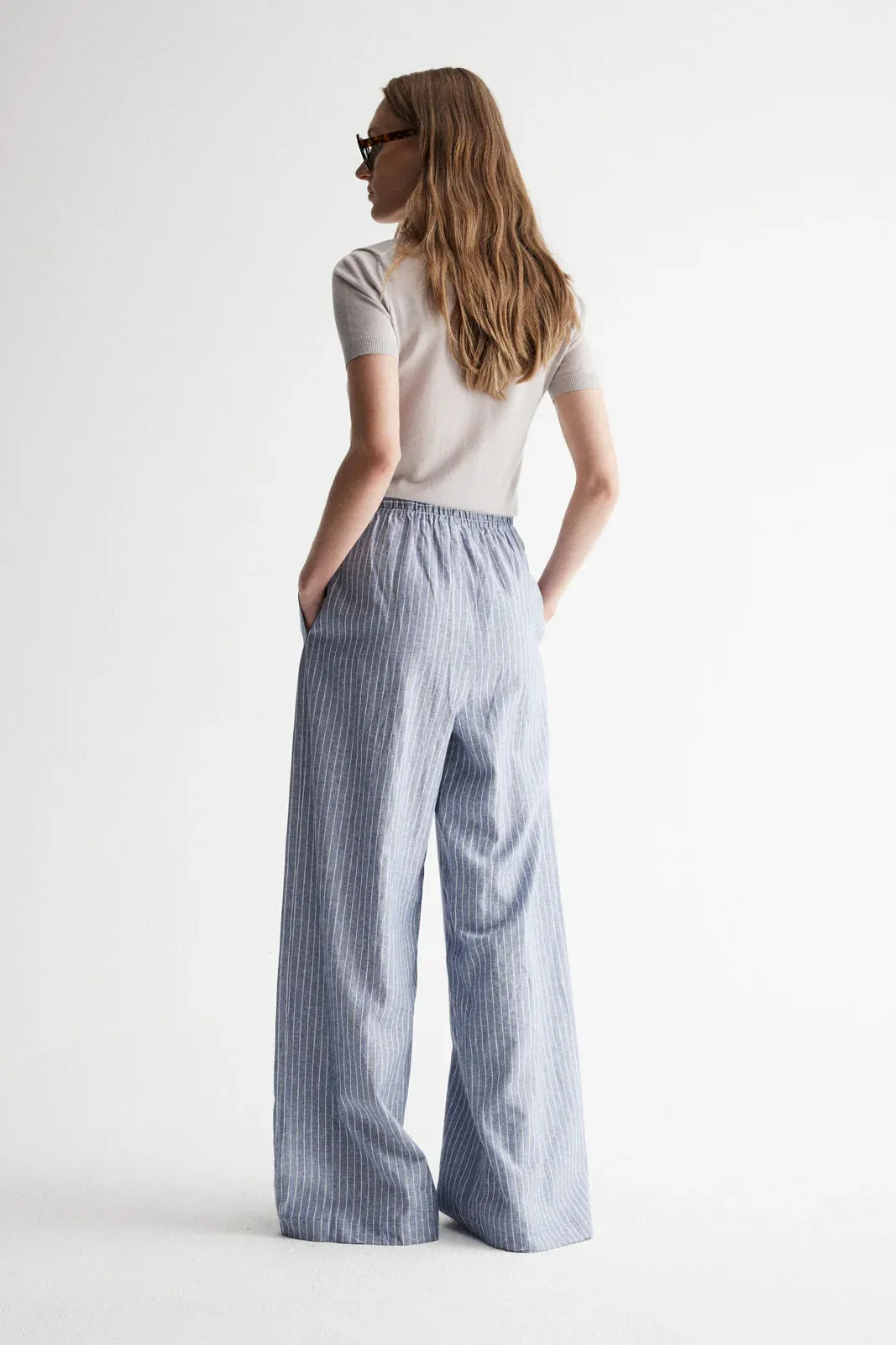 Venice Pant Blue Stripe