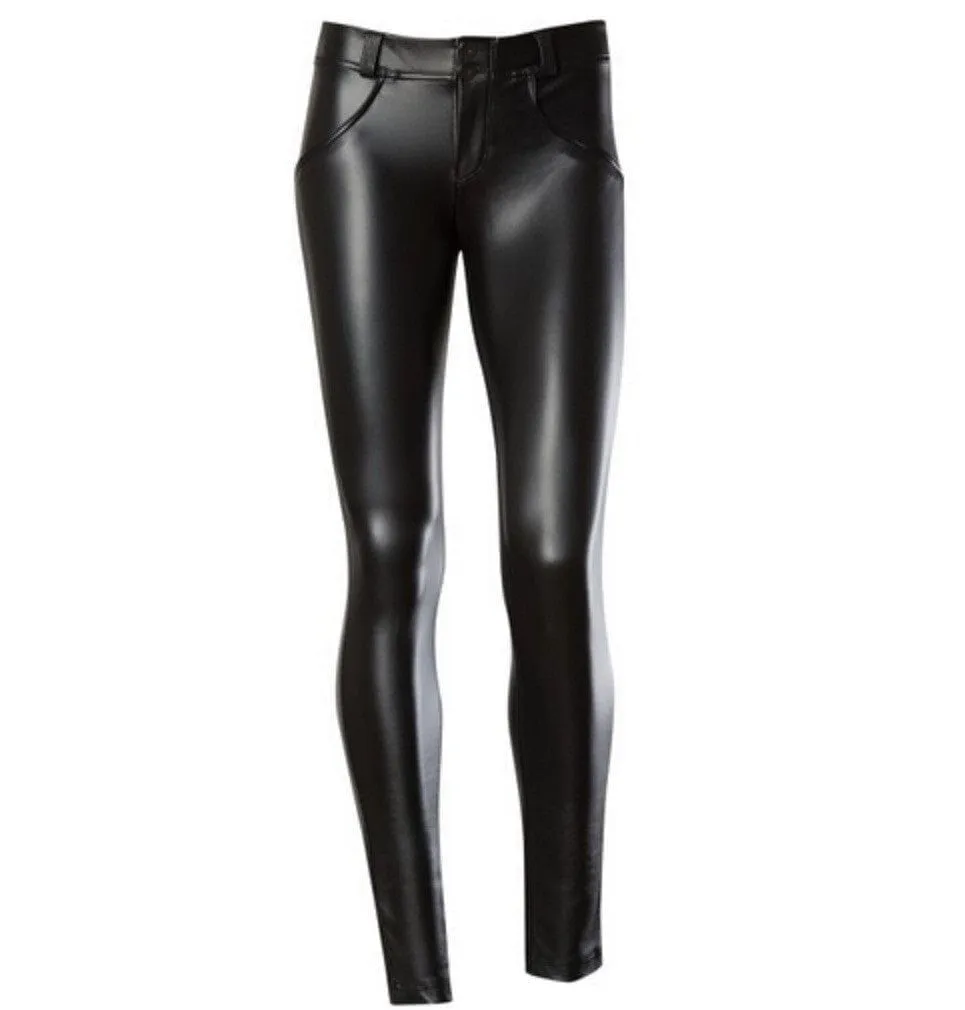 Women Faux Leather Jeggings