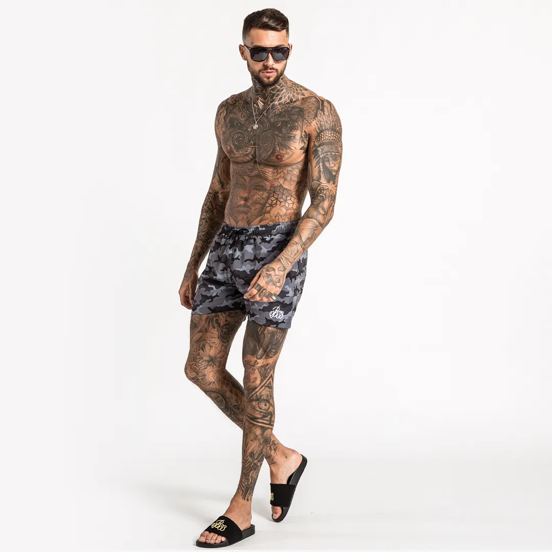 Zann Swim Short - Black Camo