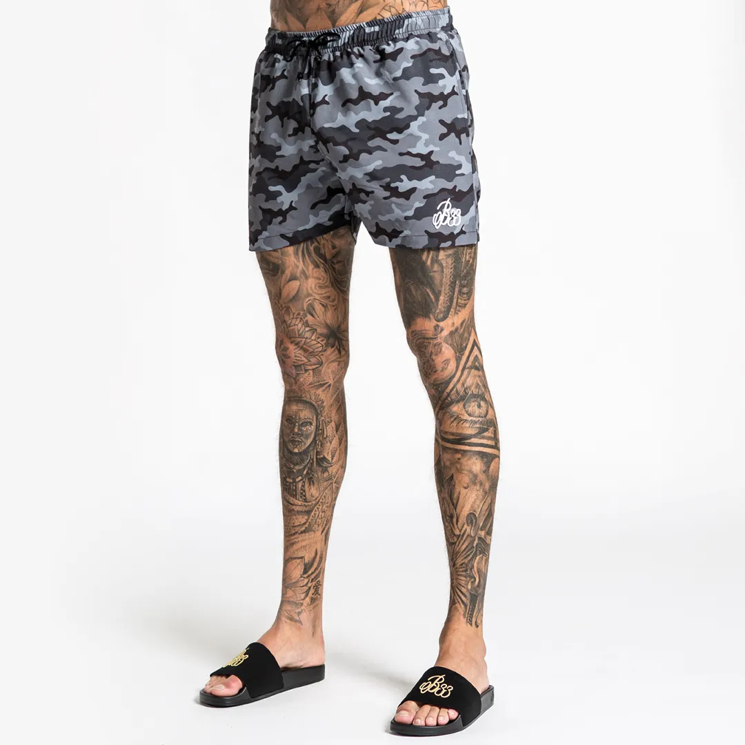 Zann Swim Short - Black Camo