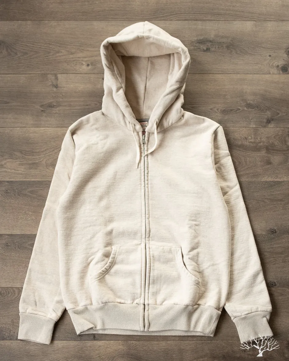 Zip Hoodie Sweatshirt - Oatmeal